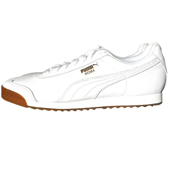 Puma Shoes Puma Roma Classic Sneaker Team Gold Mens White
